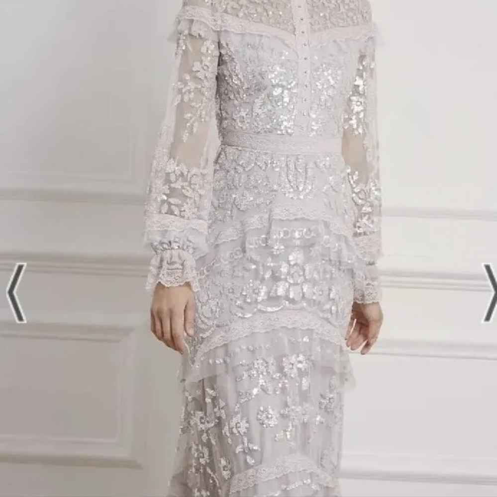 BHLDN Needle & Thread Dress Gown fits size US 6 original price $600